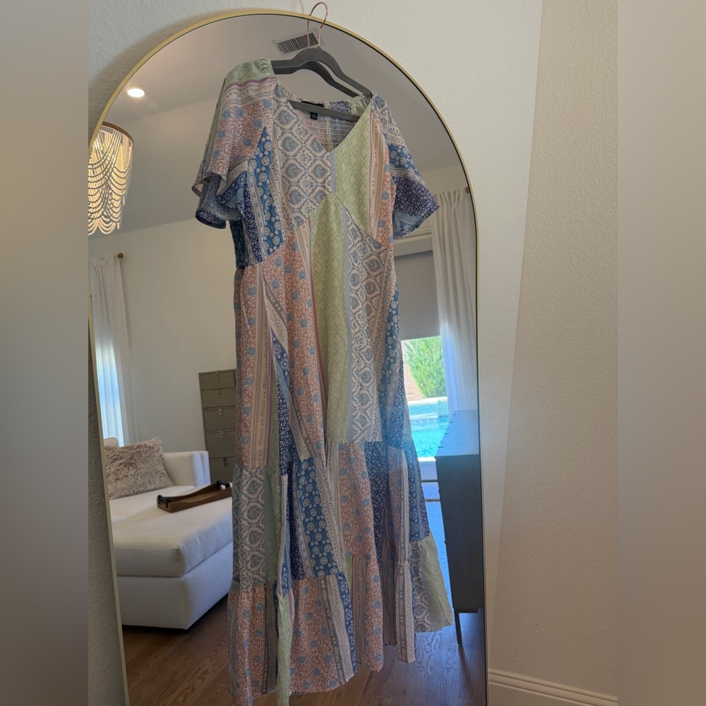 J.Anna Patchwork Maxi Dress